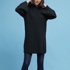 Anthropologie: Moth black hooded tunic sweater